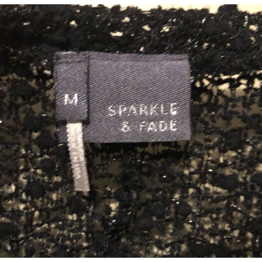Urban Outfitters Sparkle & Fade Shimmer Knit 3/4 Sleeve Crop Top - Picture 7 of 8